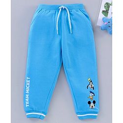 Babyhug Full Length Lounge Pant Mickey Mouse & Friends Print - Blue