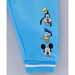 Babyhug Full Length Lounge Pant Mickey Mouse & Friends Print - Blue