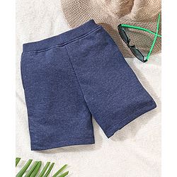 Babyhug Mid Thigh Shorts Spiderman Graphic - Blue