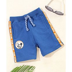 Babyhug Shorts Mickey Mouse Print - Blue