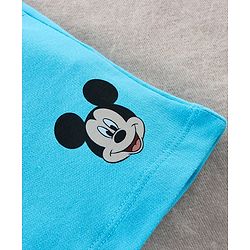 Babyhug Shorts Mickey Mouse Print - Blue