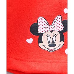 Babyhug Mid Thigh Length Skirt Minnie Mouse HD Print - Fiery Red