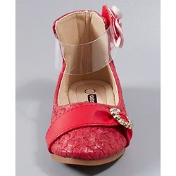 Cute Walk by Babyhug Party Wear Belly Shoes Studded Detailing - Pink