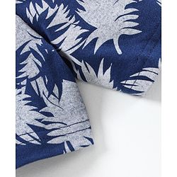 Babyhug Shorts Leaf Print - Blue