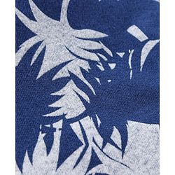 Babyhug Shorts Leaf Print - Blue