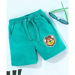 Babyhug Shorts Lion Print - Green
