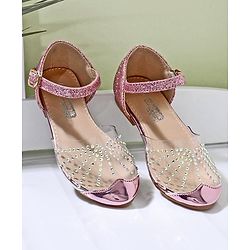 Cute Walk by Babyhug Party Wear Ballerina Studded Detailing  - Pink