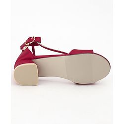 Cute Walk by Babyhug Sandals With Studded Pearls - Red - EU 27 Red