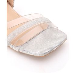 Cute Walk by Babyhug Shimmer Sandals - Silver - EU 25 Silver