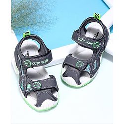 Cute Walk by Babyhug Sandals - Grey