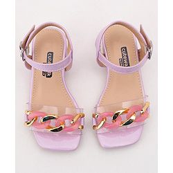 Cute Walk by Babyhug Party Wear Sandals - Purple - EU 26 Purple/Violet