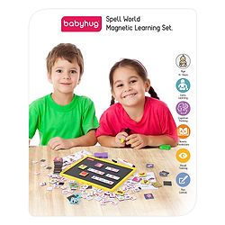 Babyhug Spell World Magnetic Learning Set - 96 Picture & 144 Alphabet Magnets