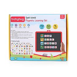 Babyhug Spell World Magnetic Learning Set - 96 Picture & 144 Alphabet Magnets