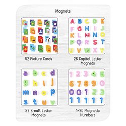 Babyhug Stepping Stones Magnetic Writing Activity Kit - 52 Picture & 108 Total Magnets
