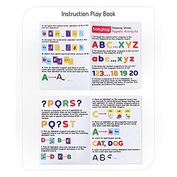 Babyhug Stepping Stones Magnetic Writing Activity Kit - 52 Picture & 108 Total Magnets