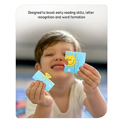 Babyhug Premium Kids Spell and Learn 150 Pieces Puzzle| 50 Three Letter Words - Beautiful Colorful Pictures| Educational and Learning Jigsaw| BIS Certified| 3 Years+