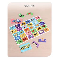 Babyhug Premium Kids Spell and Learn 150 Pieces Puzzle| 50 Three Letter Words - Beautiful Colorful Pictures| Educational and Learning Jigsaw| BIS Certified| 3 Years+