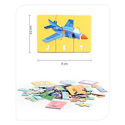 Babyhug Premium Kids Spell and Learn 150 Pieces Puzzle| 50 Three Letter Words - Beautiful Colorful Pictures| Educational and Learning Jigsaw| BIS Certified| 3 Years+
