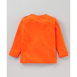 Babyhug Full Sleeves Tees Text Print Pack of 3 - Blue Orange