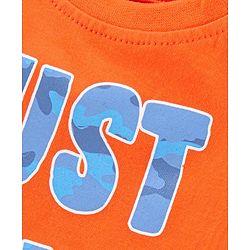 Babyhug Full Sleeves Tees Text Print Pack of 3 - Blue Orange