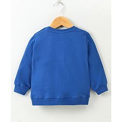 Babyhug Full Sleeves Sweatshirt Animal Print - Blue