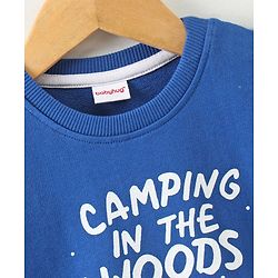 Babyhug Full Sleeves Sweatshirt Animal Print - Blue