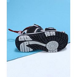 Cute Walk by Babyhug Sandals - Black Red