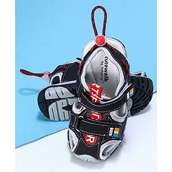 Cute Walk by Babyhug Sandals - Black Red