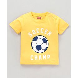 Babyhug Half Sleeves T-shirt Text Print Pack of 5 - Multicolor