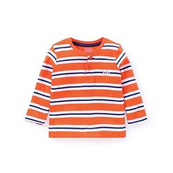 Babyhug Full Sleeves Printed Tee Pack of 3  - Sky & Navy Blue Red