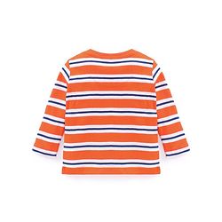 Babyhug Full Sleeves Printed Tee Pack of 3  - Sky & Navy Blue Red