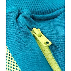 Babyhug Solid Colour Shorts With Drawstring - Aqua Blue