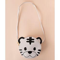 Babyhug Free Size Sling Bag Tiger Print - White