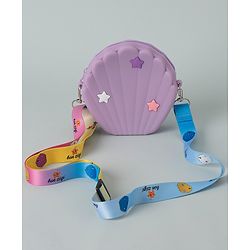 Babyhug Star Printed Sling Bag - Purple