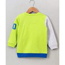 Babyhug Full Sleeves Sweatshirt Basketball Print - Green