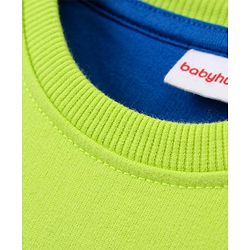 Babyhug Full Sleeves Sweatshirt Basketball Print - Green