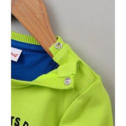Babyhug Full Sleeves Sweatshirt Basketball Print - Green