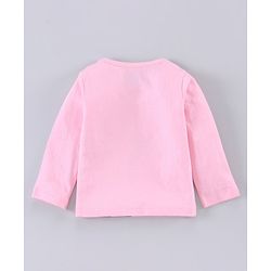Babyhug Full Sleeves T-Shirt & Pajama Set Minnie Graphic - Pink