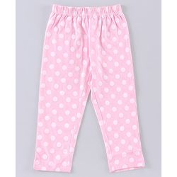 Babyhug Full Sleeves T-Shirt & Pajama Set Minnie Graphic - Pink