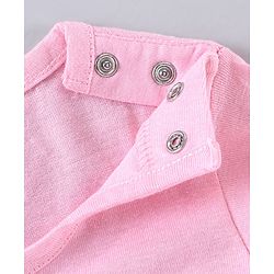 Babyhug Full Sleeves T-Shirt & Pajama Set Minnie Graphic - Pink