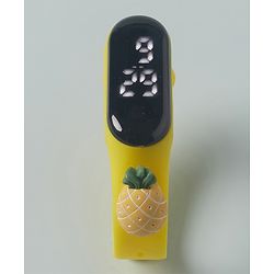 Babyhug Free Size Pineapple Digital Watch - Yellow