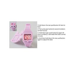 Babyhug Free Size Digital Watch - pink