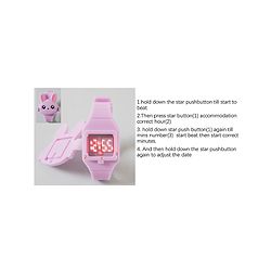 Babyhug Free Size Digital Watch - Pink