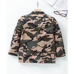 Babyhug Boys Full Sleeves Party Wear Blazer - Camouflage