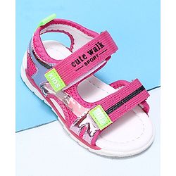 Cute Walk by Babyhug Sandal - Dark Pink