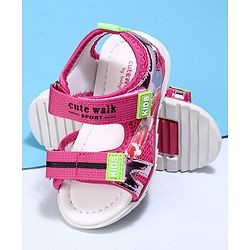 Cute Walk by Babyhug Sandal - Dark Pink