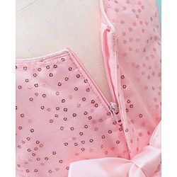 Babyhug Sleeveless Sequins Party Frock - Pink