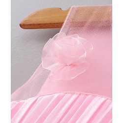 Babyhug Sleeveless Party Wear Solid Color - Pink
