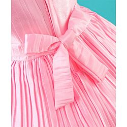 Babyhug Sleeveless Party Wear Solid Color - Pink
