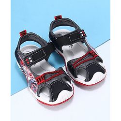 Cute Walk by Babyhug Sandals - Black Red